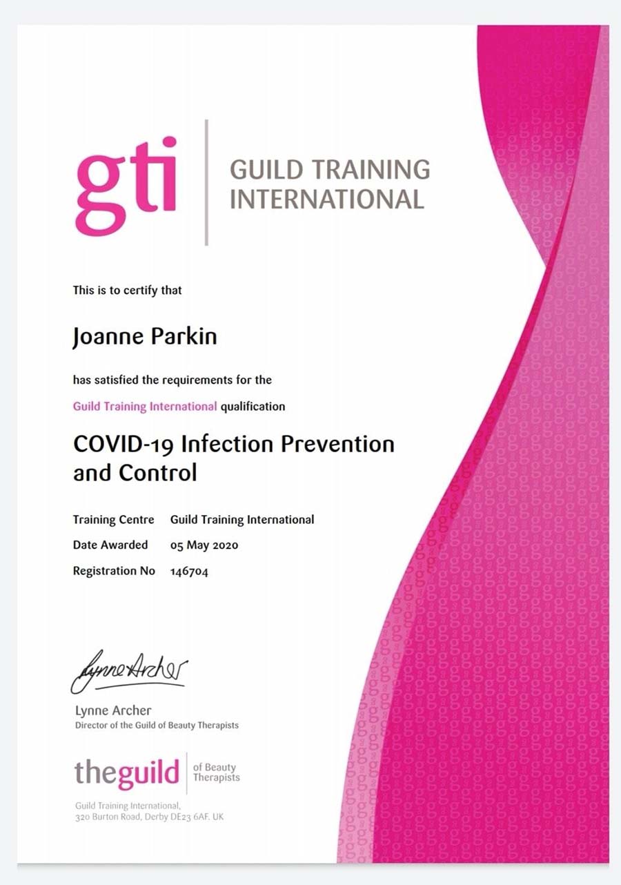 Awarded a GTI Covid-19 Certificate